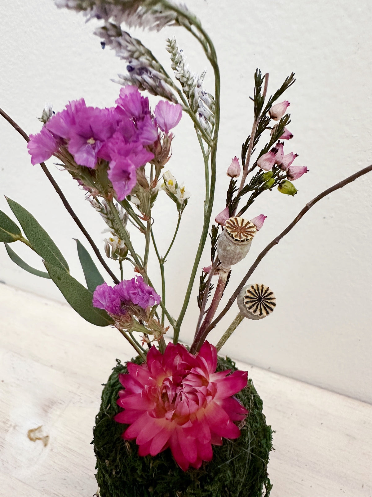 Mini Flower kokedama