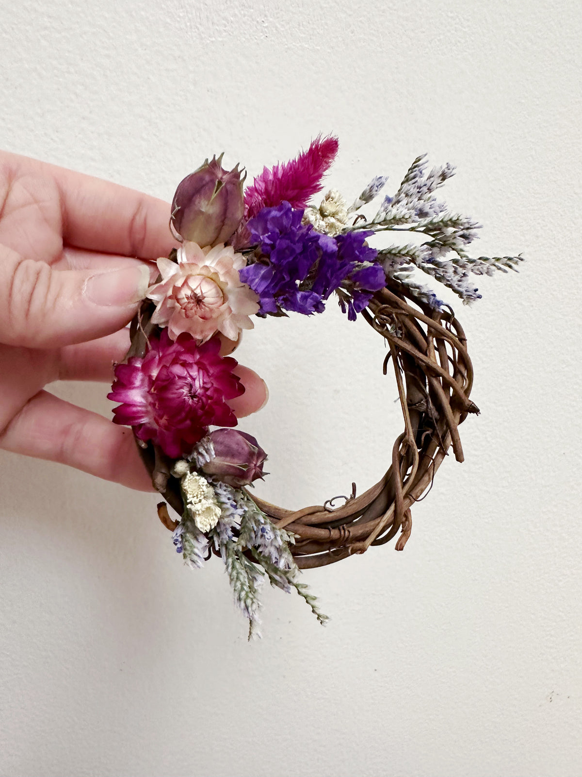 Mini Dried Flower wreath