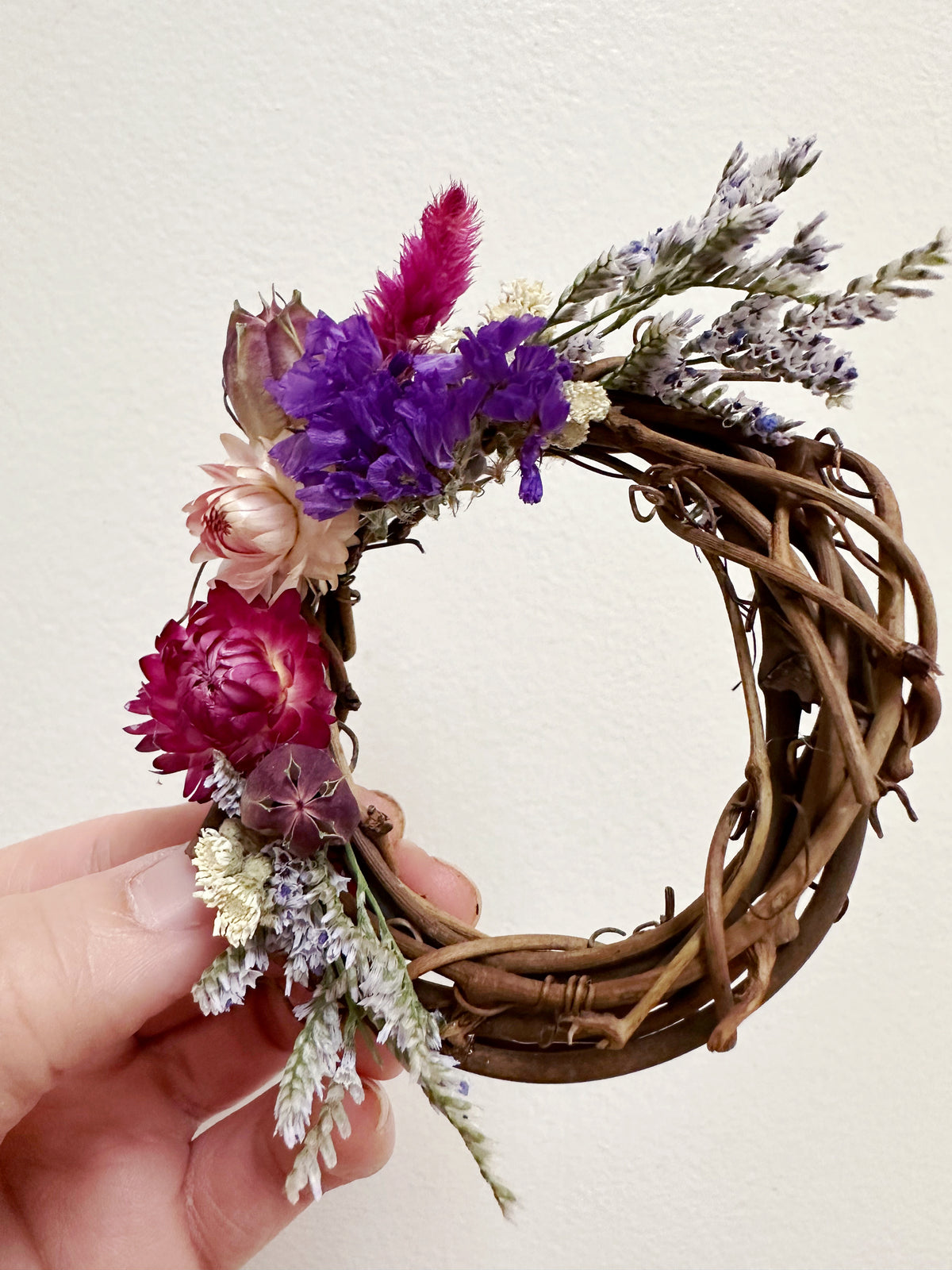 Mini Dried Flower wreath