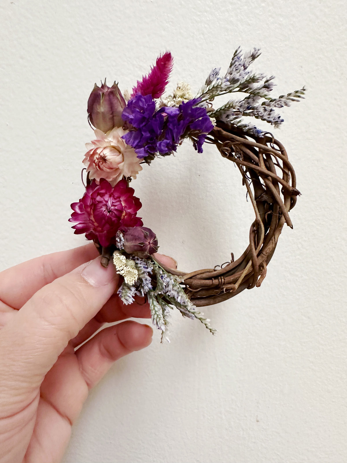 Mini Dried Flower wreath