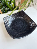 Black Ceramic Kokedama Dish