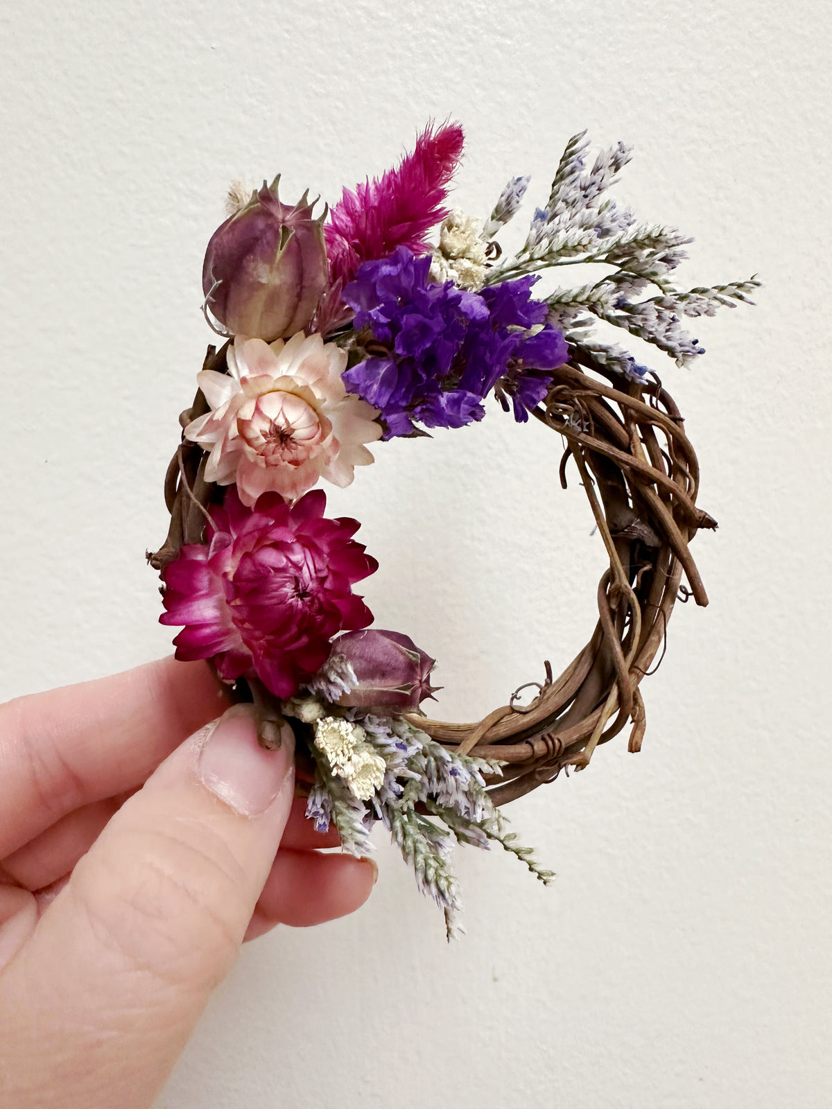 Mini Dried Flower wreath