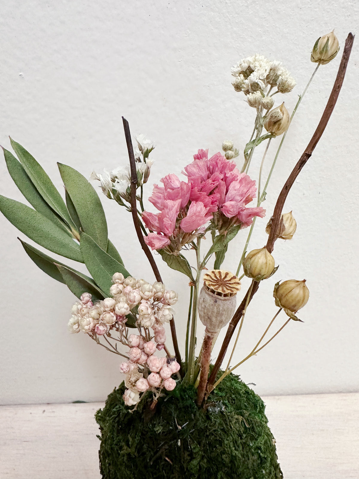 Mini Flower kokedama